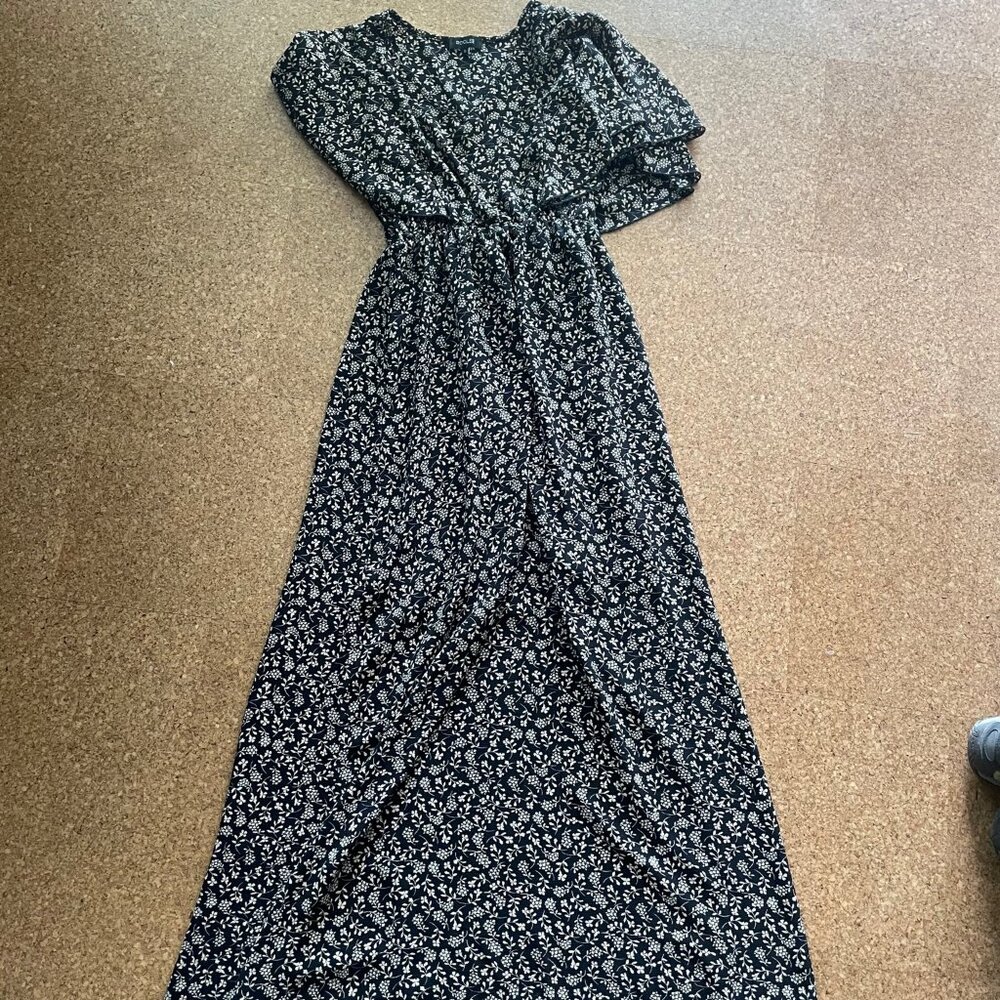Black Floral Maxi Dress